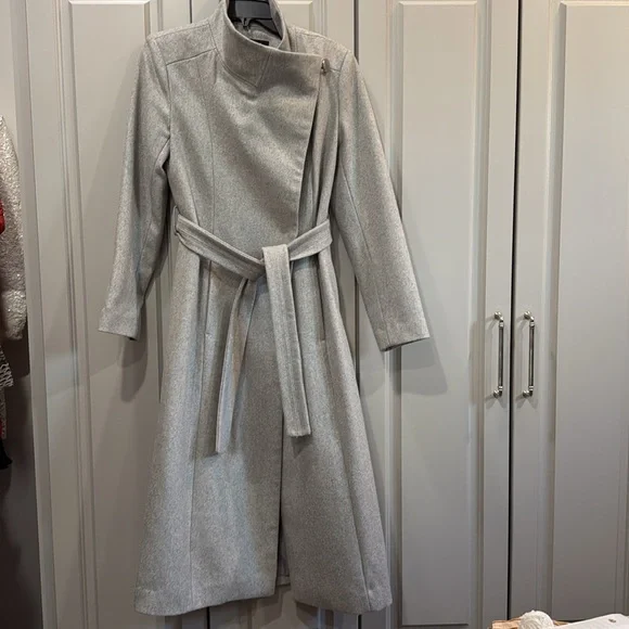 Kenneth Cole Belted Wool Blend Maxi Coat Size 4 - Picture 7 of 7